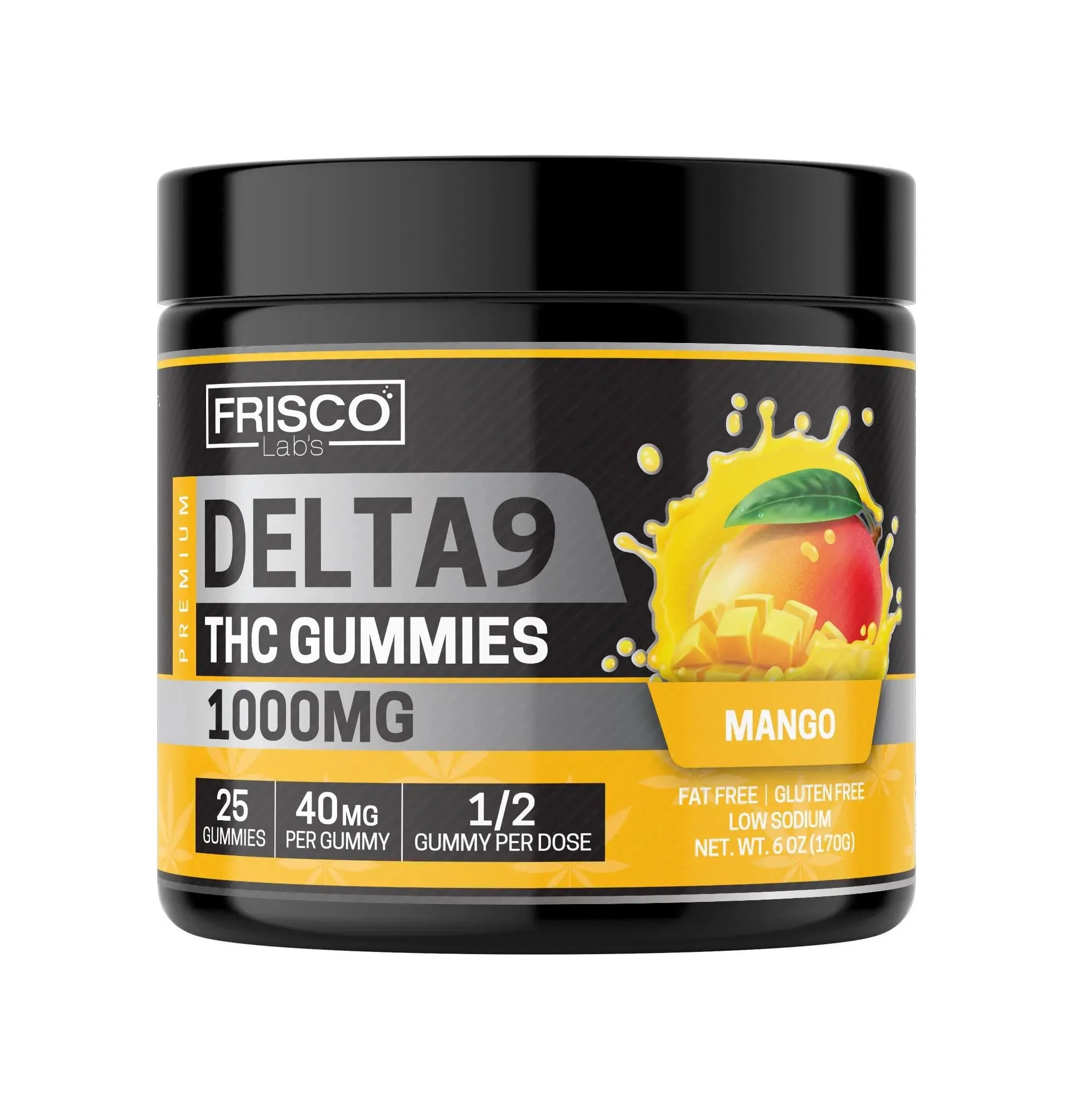 Delta 9 Gummies, Mango - 1000mg | 25 Pcs Gummies - Image 2
