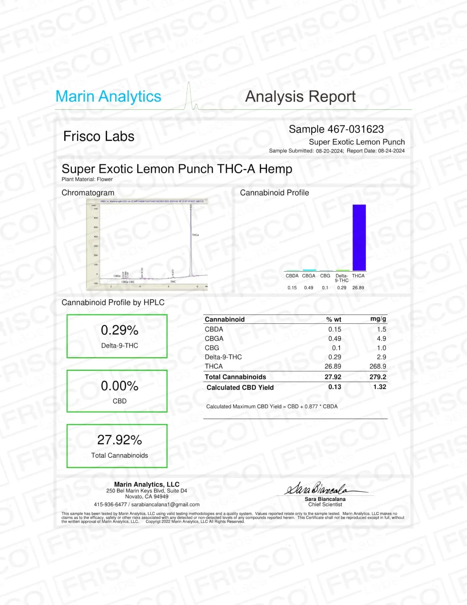 Frisco Labs - Exotic Lemon Punch THCA Strain - Image 2