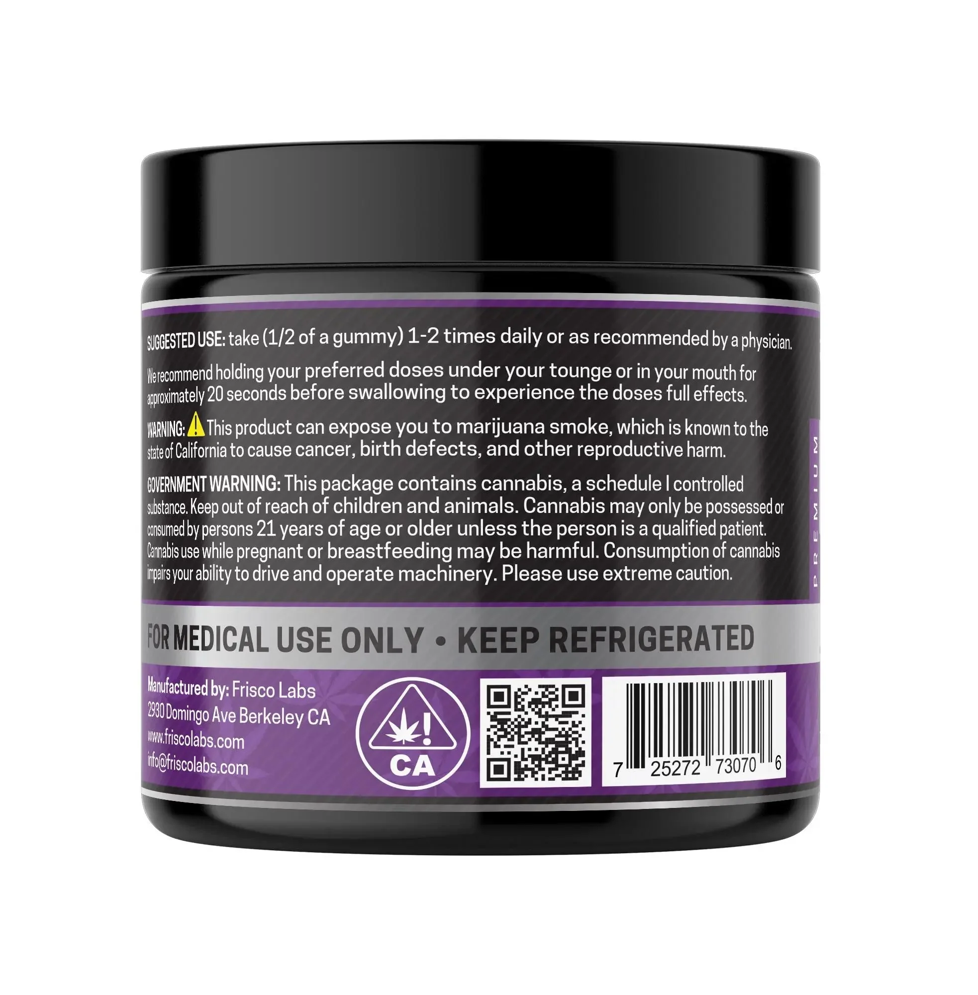 Full Spec. CBD Gummies, Grape - 1000mg | 25 Pcs Gummies - Image 3