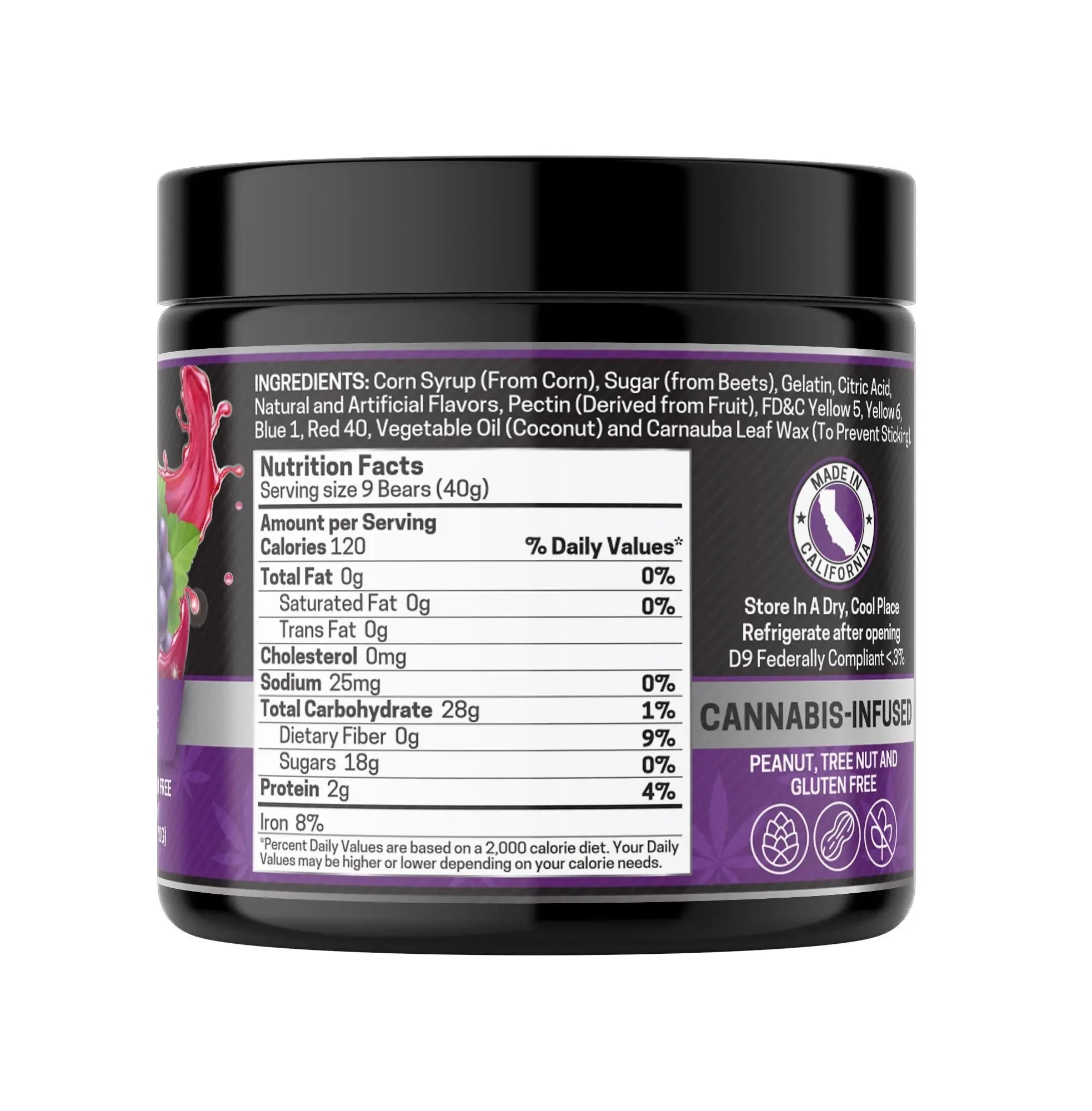 Full Spec. CBD Gummies, Grape - 1000mg | 25 Pcs Gummies - Image 4