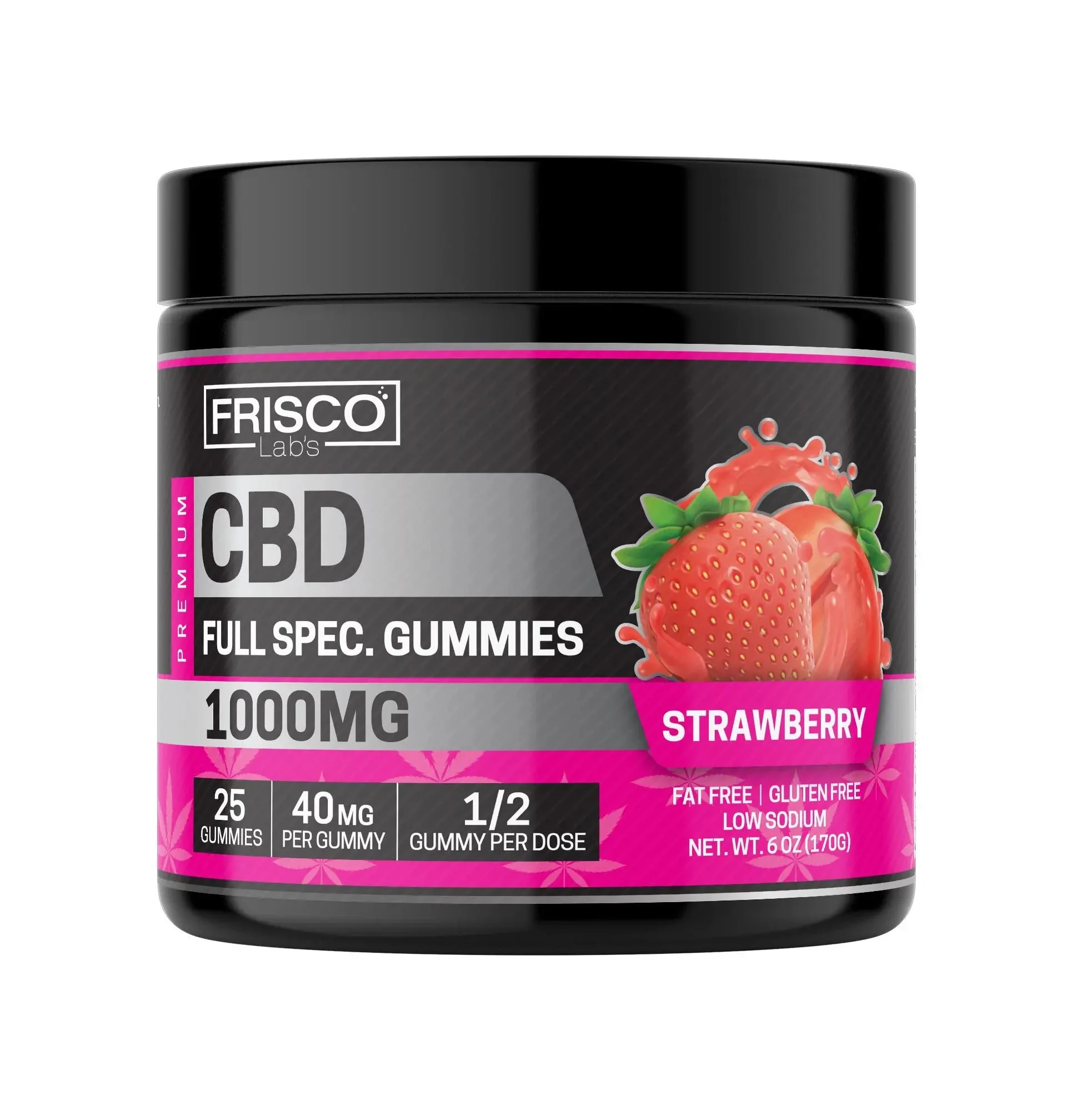 Full Spec. CBD Gummies, Strawberry - 1000mg | 25 Pcs Gummies - Image 2
